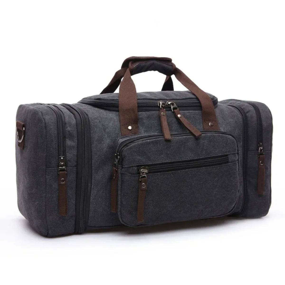 Canvas &amp; Leather Weekender Duffel Bag&nbsp;