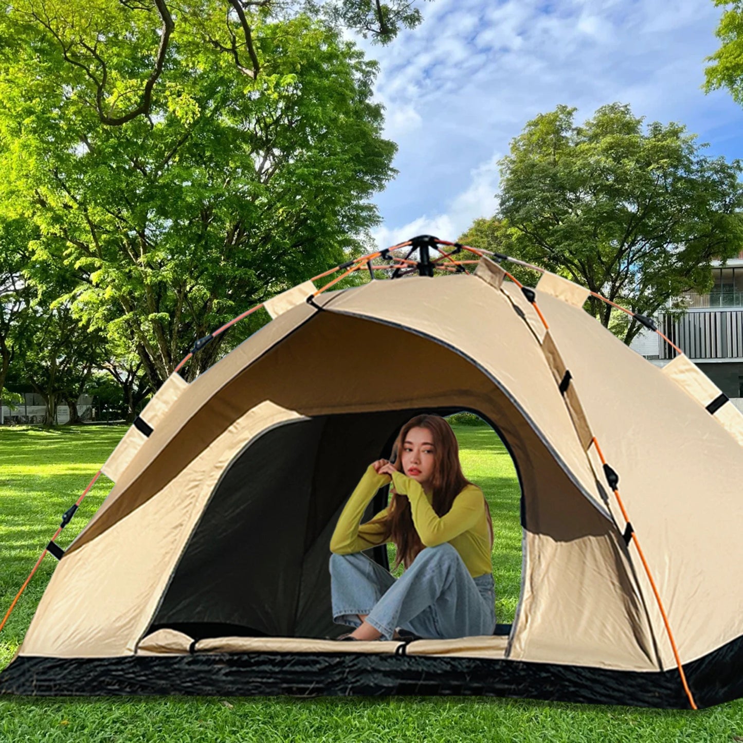 Automatic Quick-opening Tent Outdoor Self-driving Travel Camping Tent Rainproof Sunshine-proof Tent