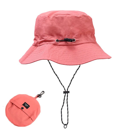 Foldable Panama Bucket Hat Outdoor Anti-UV Sun Hats For Men Women Spring Summer Fast Dry Waterproof visors Cap Fisherman Caps