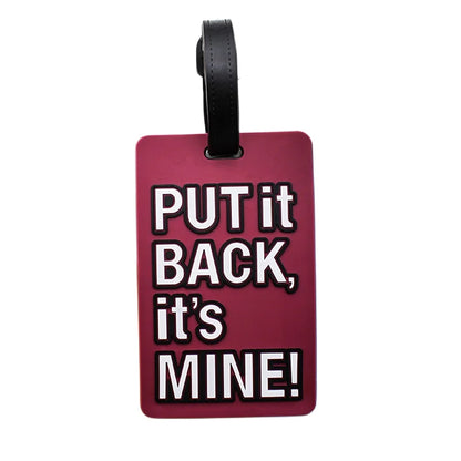 1pcs Letter "Not Your Bag" Cute Travel Accessories Luggage Tags Suitcase Cartoon Style Fashion Silicon Portable Travel Label