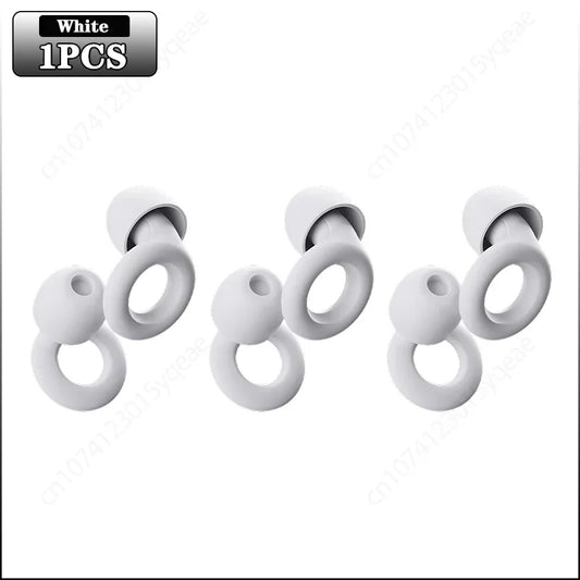 20Pair Loop Quiet Ear Plugs for Noise Reduction for Sleeping Silicone Ear Plugs for Swimming Motorbike Noise Filtering Ear Plugs