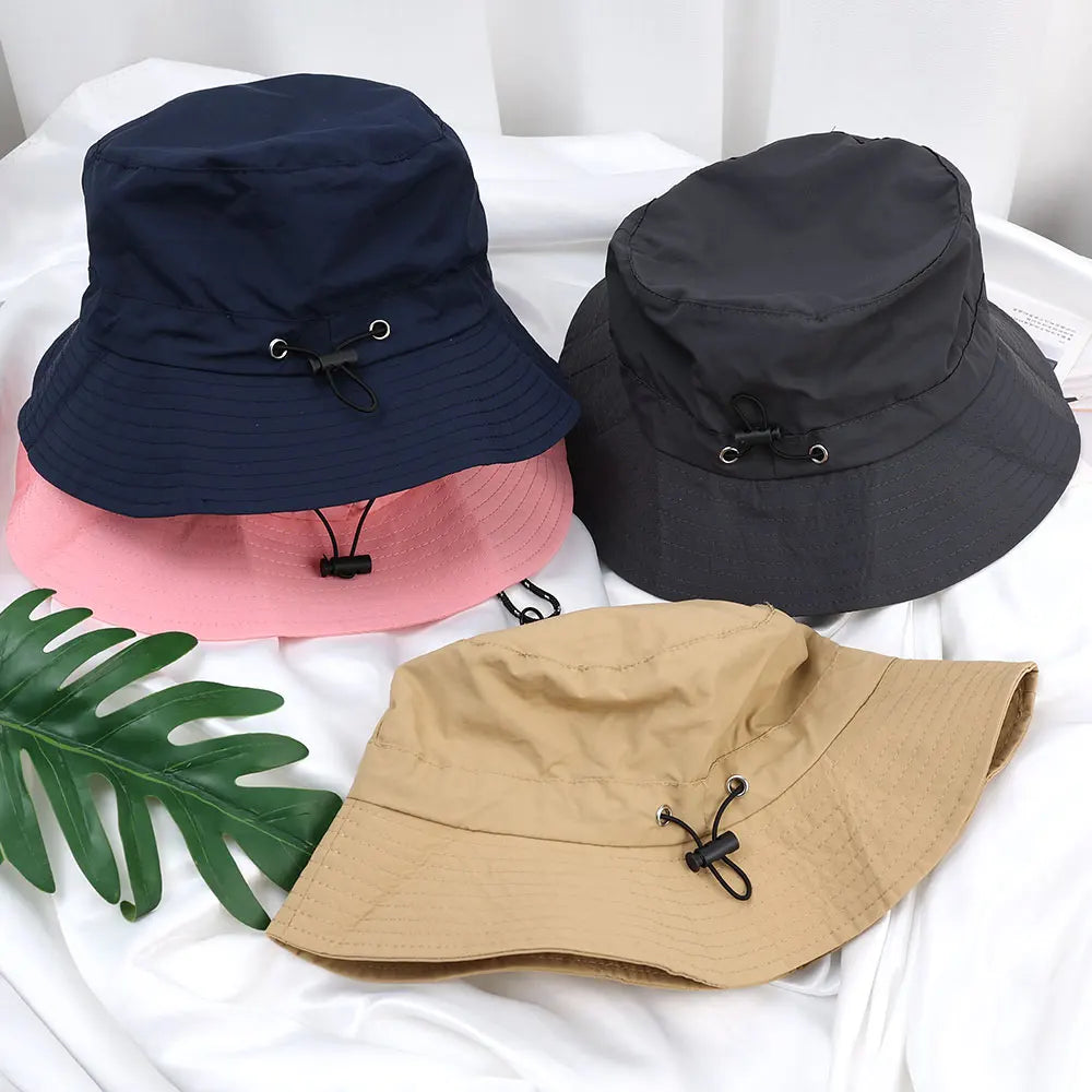 Foldable Panama Bucket Hat Outdoor Anti-UV Sun Hats For Men Women Spring Summer Fast Dry Waterproof visors Cap Fisherman Caps