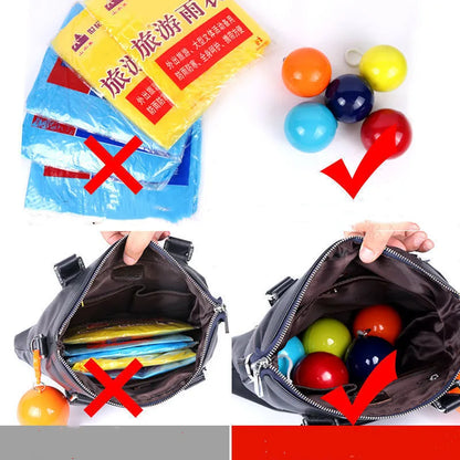 Portable disposable raincoat Disposable emergency poncho ball waterproof adult raincoat suitable for travel outdoor sports