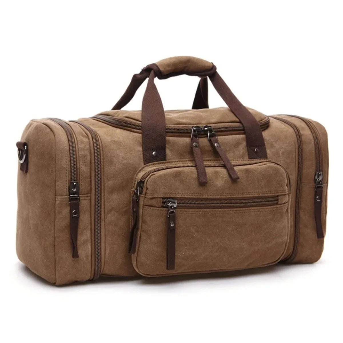 Canvas &amp; Leather Weekender Duffel Bag&nbsp;