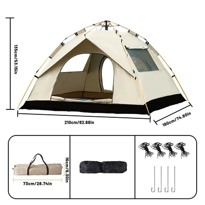 Automatic Quick-opening Tent Outdoor Self-driving Travel Camping Tent Rainproof Sunshine-proof Tent