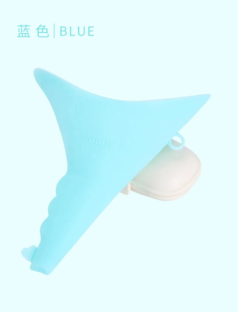 Ladies portable outdoor emergency standing urinal female silicone urinal