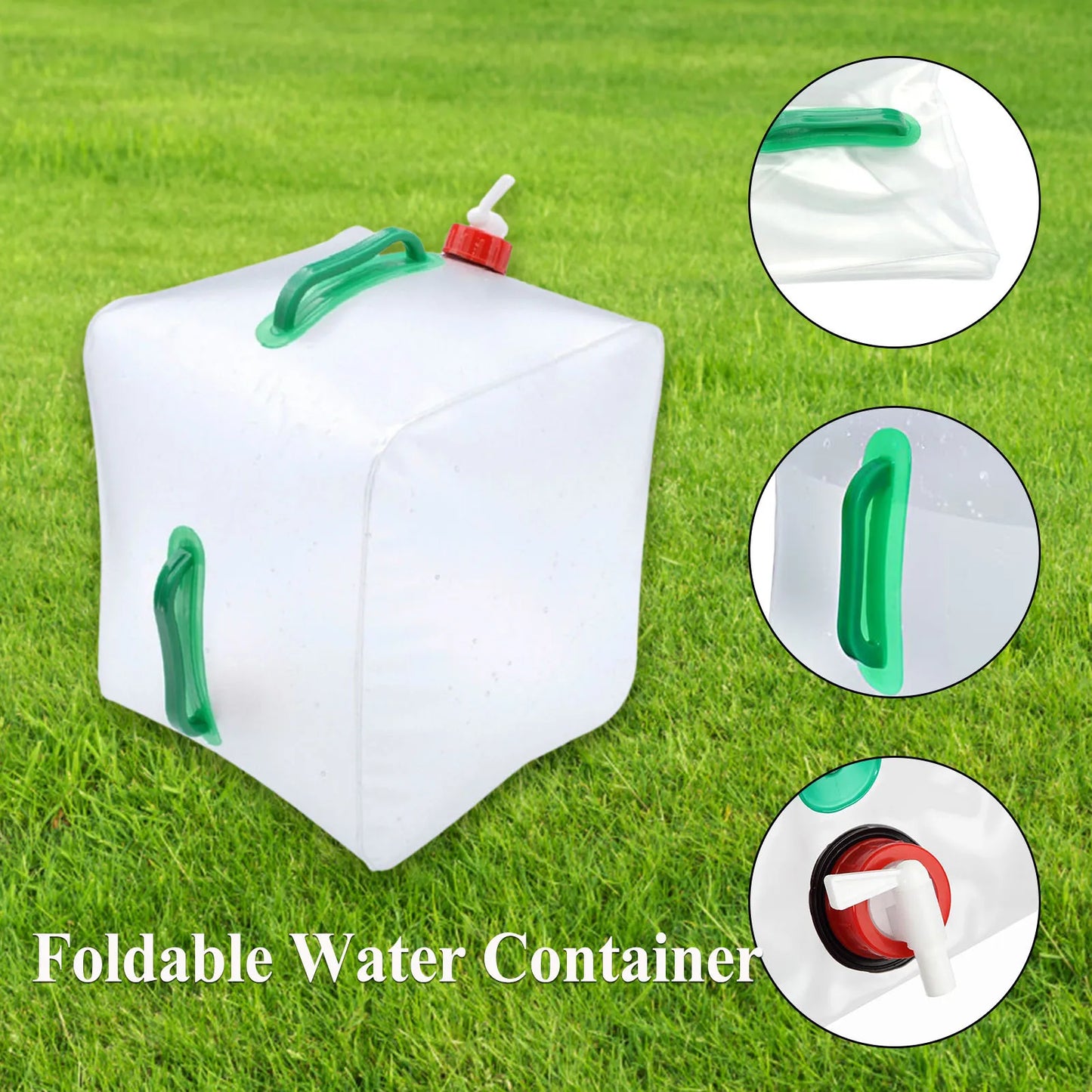 5/10/20L Foldable Portable Drinking Water Bag Outdoor Camping Hiking Water Storage Bag Thickened Large Capacity Water Container