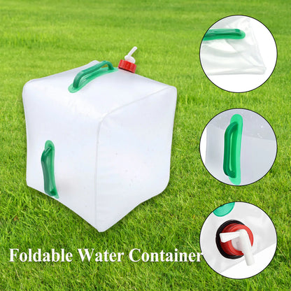 5/10/20L Foldable Portable Drinking Water Bag Outdoor Camping Hiking Water Storage Bag Thickened Large Capacity Water Container