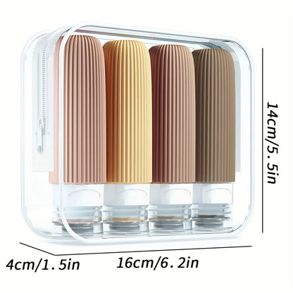 Silicone travel Bottle TSA approved. Portable leak proof squeeze size container