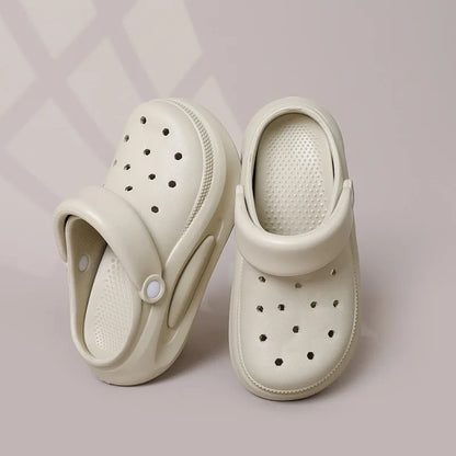 Summer Eva Detachable Crocs Couple Non-slip Half Slipper on Poo Sense Sandals Wear Beach Sandals Men and Women Alike