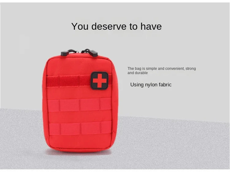 Portable Tactical First Aid Kit Medical Bag for Hiking Travel Home Emergency Treatment Case Survival Tools EDC Pouch