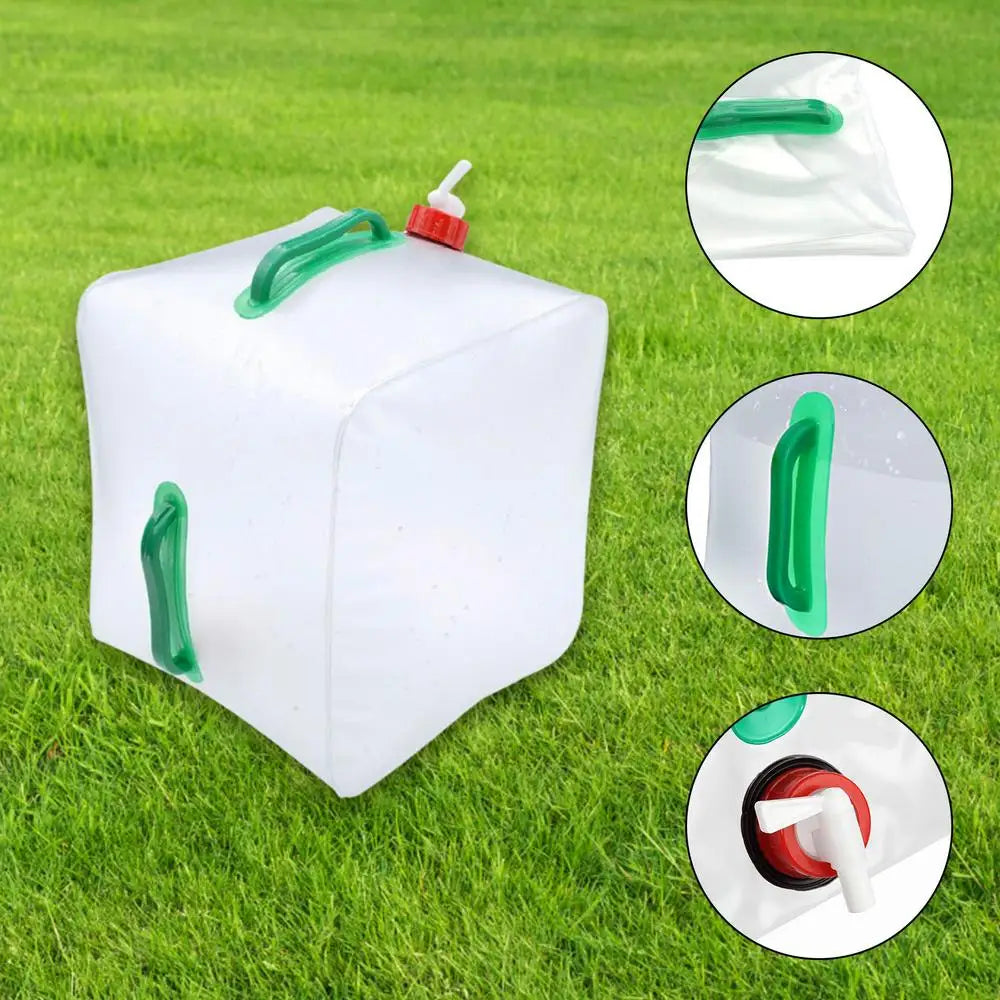 5/10/20L Foldable Portable Drinking Water Bag Outdoor Camping Hiking Water Storage Bag Thickened Large Capacity Water Container
