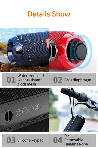 TG117  Bluetooth Speaker Portable Outdoor Plug Card Subwoofer Small Sound Home Wireless Speaker