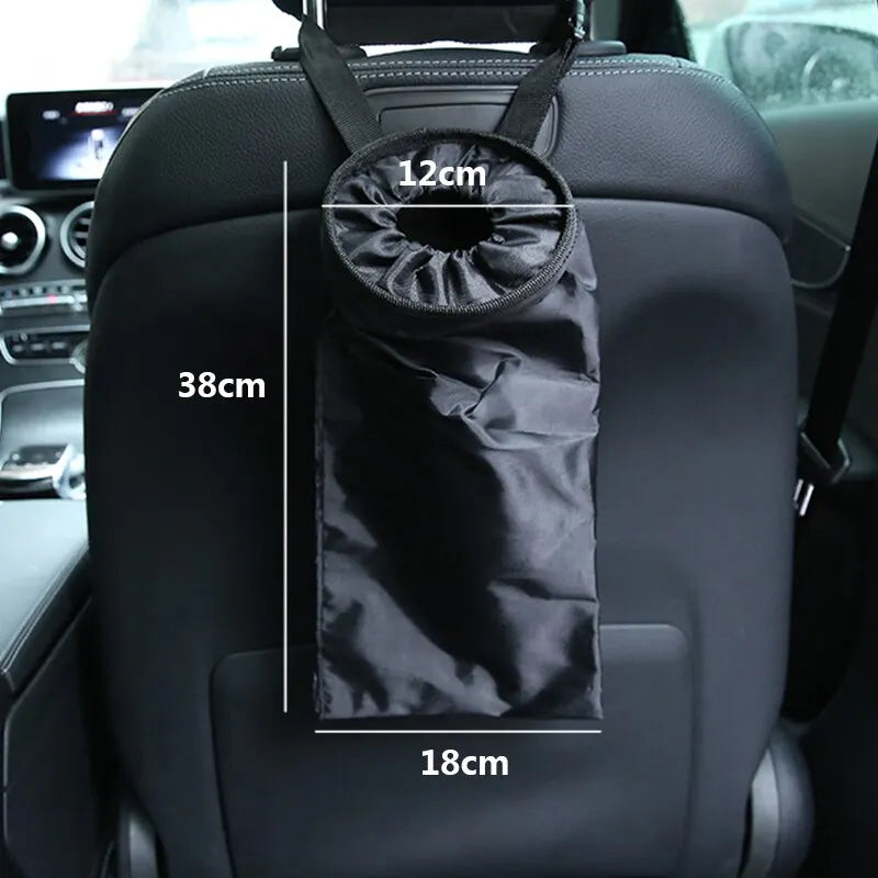 Car Seat Back Trash Holder Hang Litter Bag Garbage Storage Rubbish Container Oxford Cloth Car Waste Bins Cleaning Tools