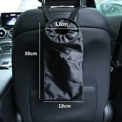 Car Seat Back Trash Holder Hang Litter Bag Garbage Storage Rubbish Container Oxford Cloth Car Waste Bins Cleaning Tools