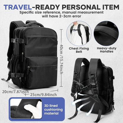 Vacuum Compression Backpack. Airline Approved Baggage