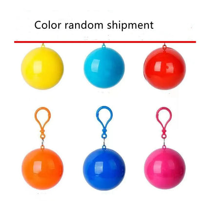 Portable disposable raincoat Disposable emergency poncho ball waterproof adult raincoat suitable for travel outdoor sports