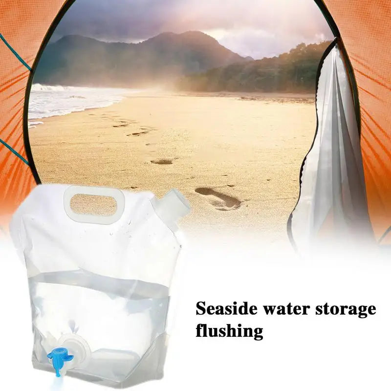 5/10/20L Foldable Portable Drinking Water Bag Outdoor Camping Hiking Water Storage Bag Thickened Large Capacity Water Container